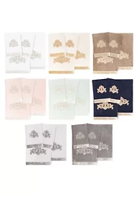 MAY 4PC Embellished Towel Set