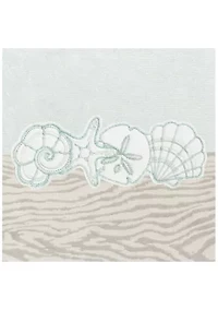 SHELL ROW 3PC Embellished Towel Set