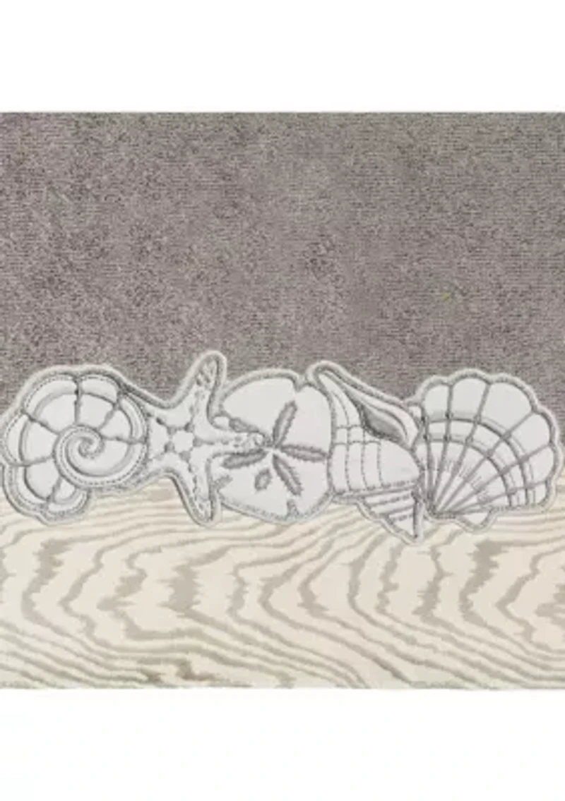 SHELL ROW 4PC Embellished Towel Set