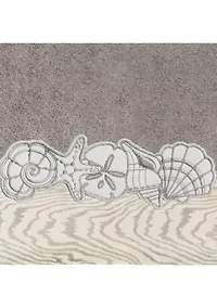 SHELL ROW 4PC Embellished Towel Set