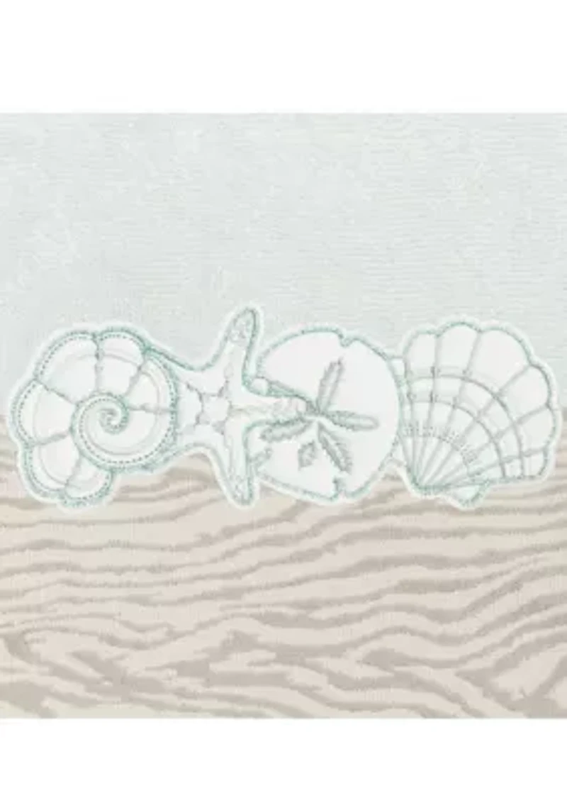 SHELL ROW 4PC Embellished Towel Set