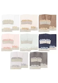 SHELL ROW 4PC Embellished Towel Set