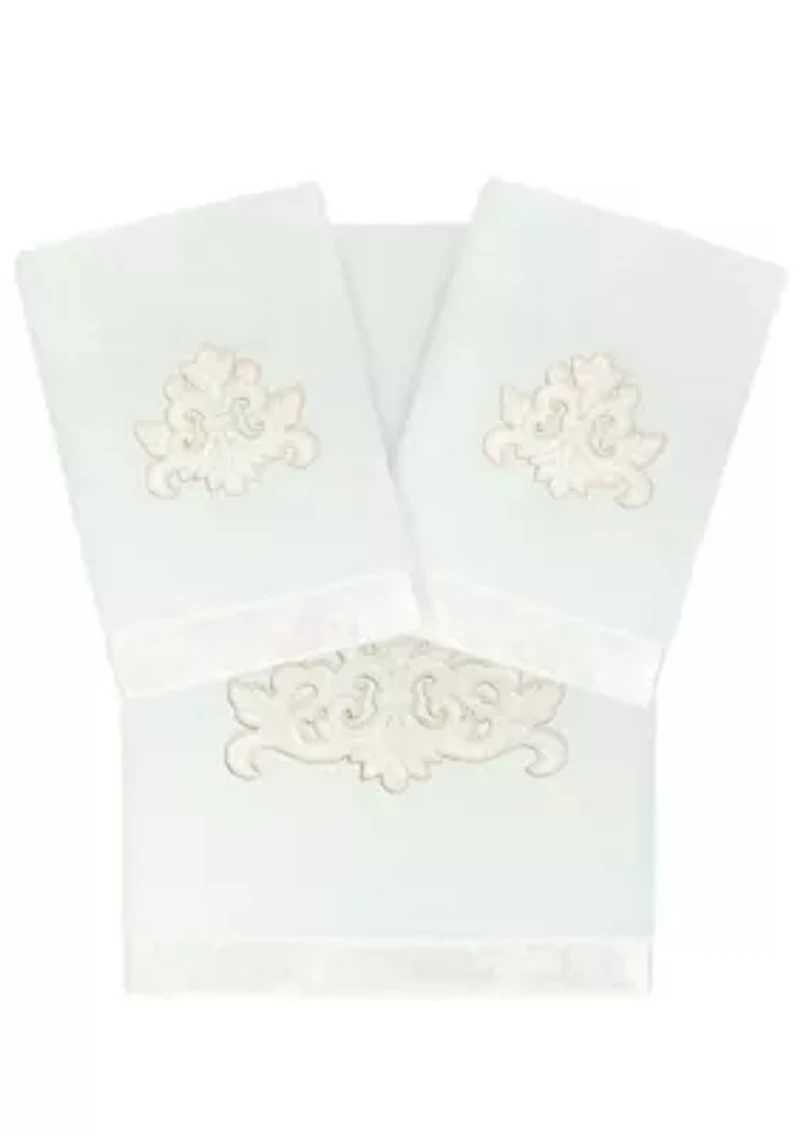 MAY 3PC Embellished Towel Set