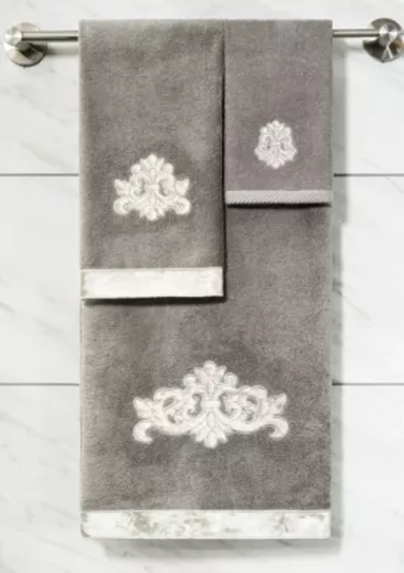 MAY 3PC Embellished Towel Set