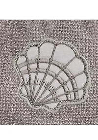 SHELL ROW 2PC Embellished Fingertip Towel Set