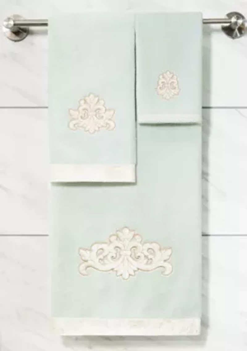 MAY 2PC Embellished Bath Towel Set