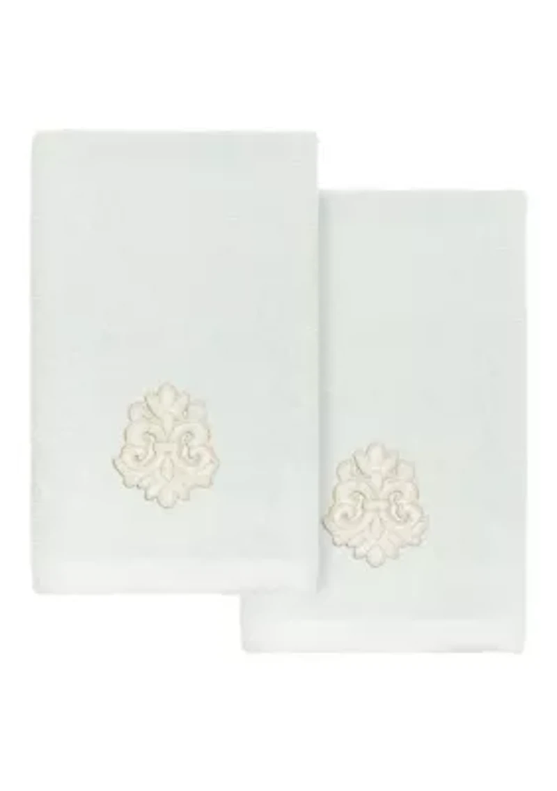 MAY 2PC Embellished Fingertip Towel Set