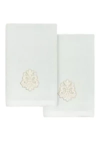 MAY 2PC Embellished Fingertip Towel Set