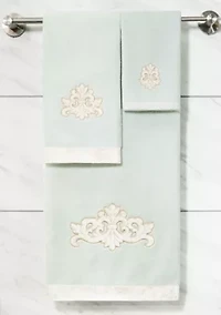 MAY 2PC Embellished Fingertip Towel Set