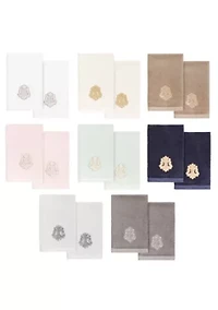 MAY 2PC Embellished Fingertip Towel Set