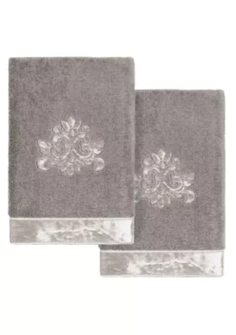 MAY 2PC Embellished Hand Towel Set