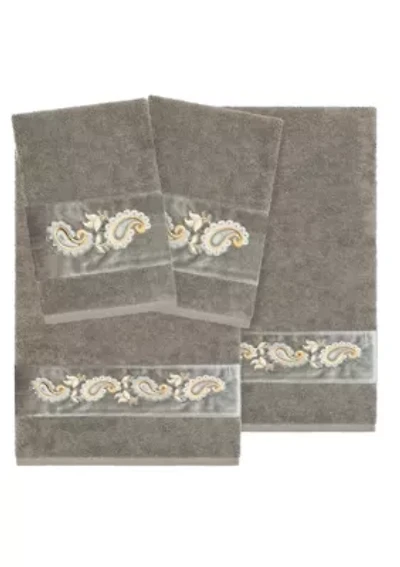 MACKENZIE 4PC Embellished Towel Set