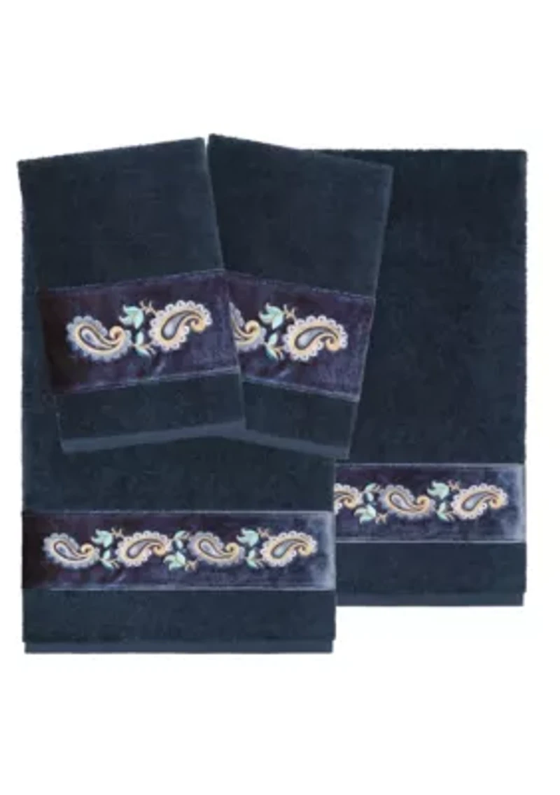 MACKENZIE 4PC Embellished Towel Set