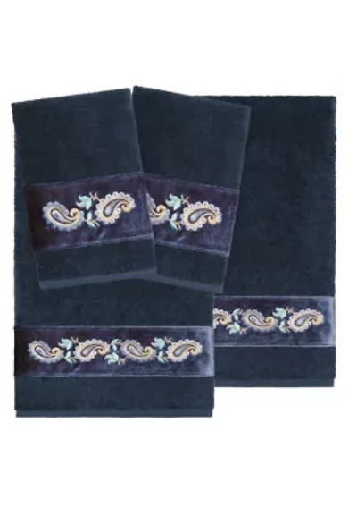 MACKENZIE 4PC Embellished Towel Set