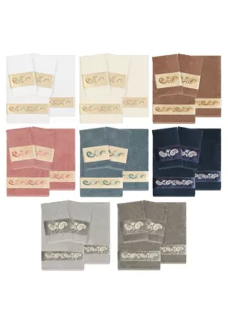 MACKENZIE 4PC Embellished Towel Set