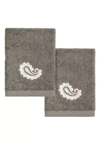 MACKENZIE 2PC Embellished Washcloth Set