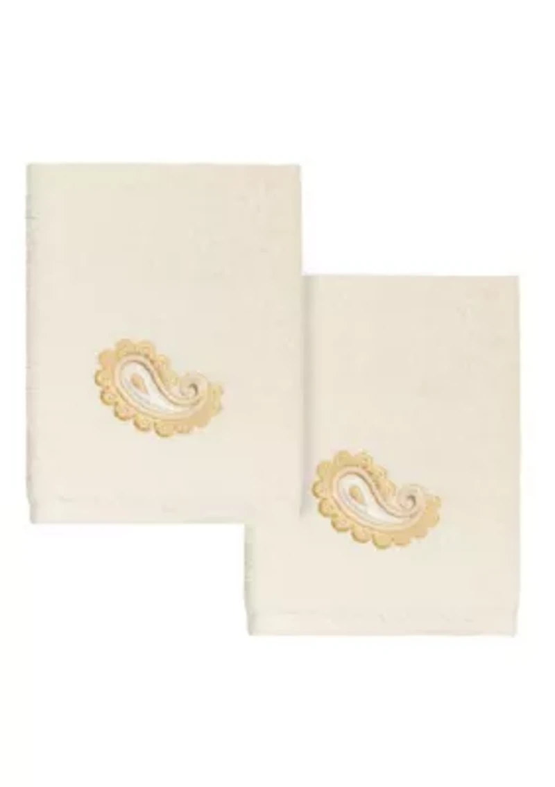 MACKENZIE 2PC Embellished Washcloth Set