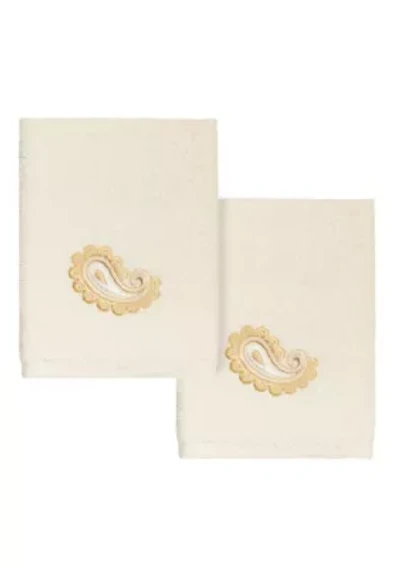 MACKENZIE 2PC Embellished Washcloth Set