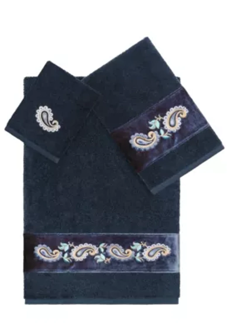 MACKENZIE 3PC Embellished Towel Set