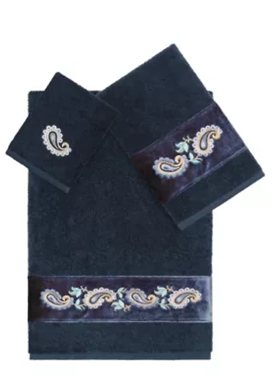 MACKENZIE 3PC Embellished Towel Set