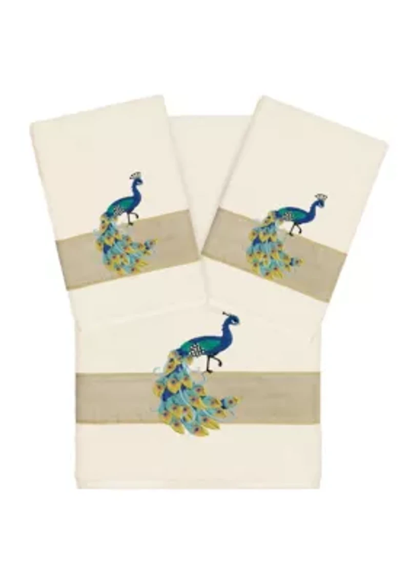 PENELOPE 3PC Embellished Towel Set