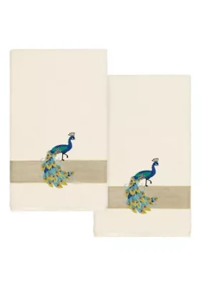 PENELOPE 2PC Embellished Bath Towel Set