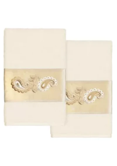 MACKENZIE 2PC Embellished Hand Towel Set