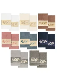 MACKENZIE 2PC Embellished Hand Towel Set