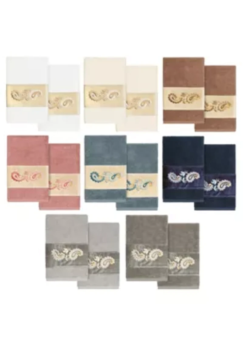 MACKENZIE 2PC Embellished Hand Towel Set