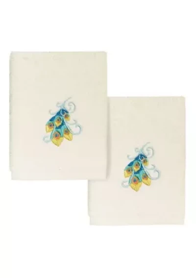 PENELOPE 2PC Embellished Washcloth Set