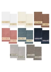 MACKENZIE 2PC Embellished Bath Towel Set