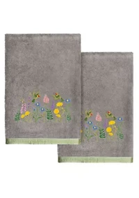 HADA 2PC Embellished Bath Towel Set