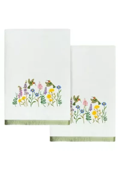 HADA 2PC Embellished Bath Towel Set