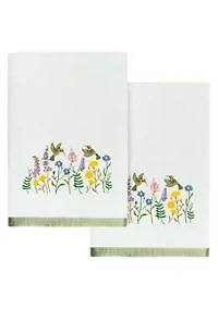 HADA 2PC Embellished Bath Towel Set