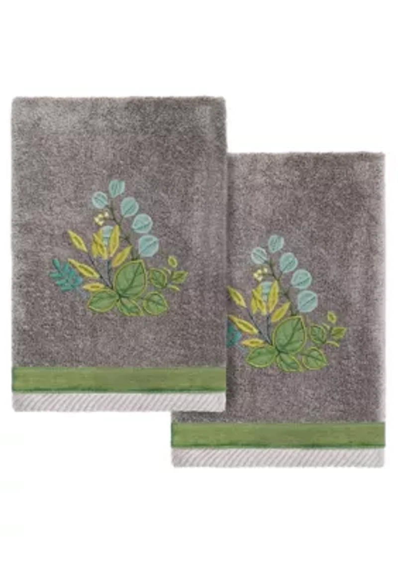 BOTANICA 2PC Embellished Hand Towel Set