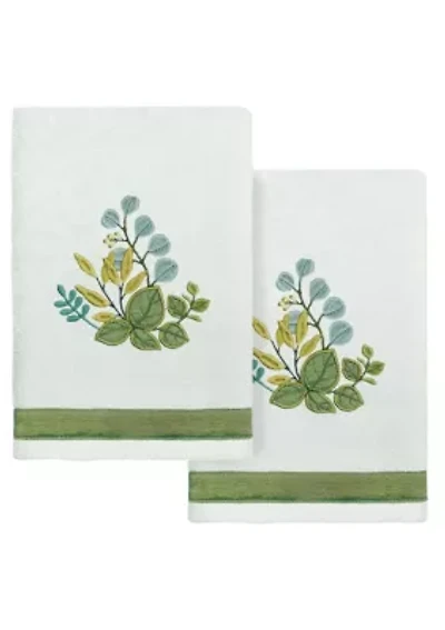 BOTANICA 2PC Embellished Hand Towel Set