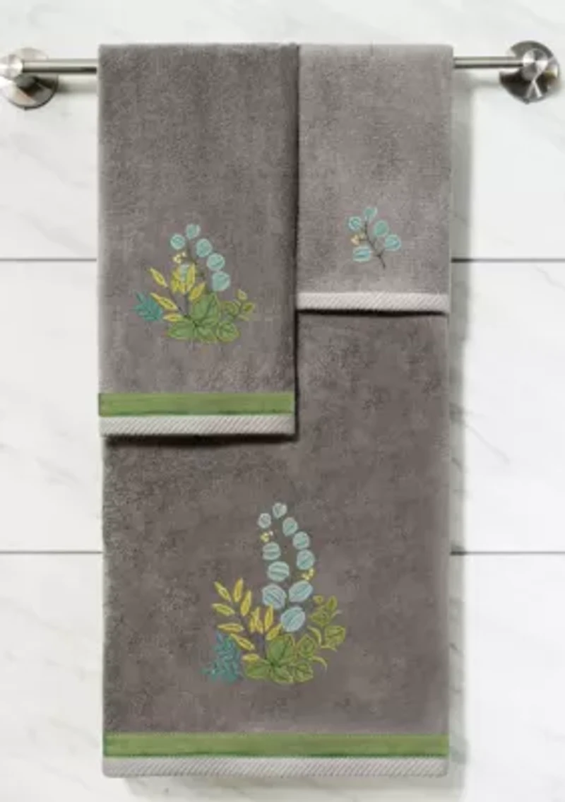 BOTANICA 2PC Embellished Hand Towel Set