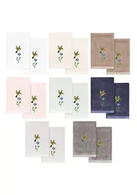 HADA 2PC Embellished Fingertip Towel Set