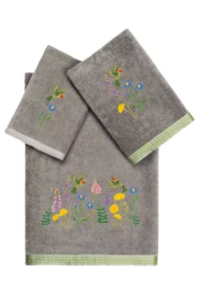 HADA 3PC Embellished Towel Set