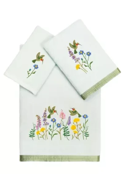 HADA 3PC Embellished Towel Set