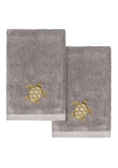 TORTUGA 2PC Embellished Fingertip Towel Set