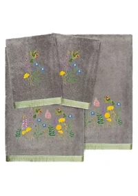 HADA 4PC Embellished Towel Set