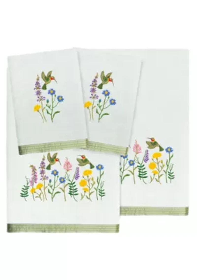 HADA 4PC Embellished Towel Set