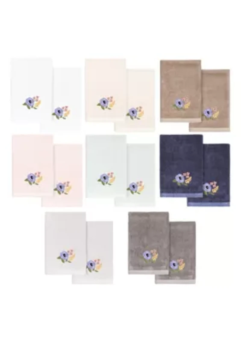 VERANO 2PC Embellished Fingertip Towel Set