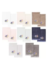 VERANO 2PC Embellished Fingertip Towel Set