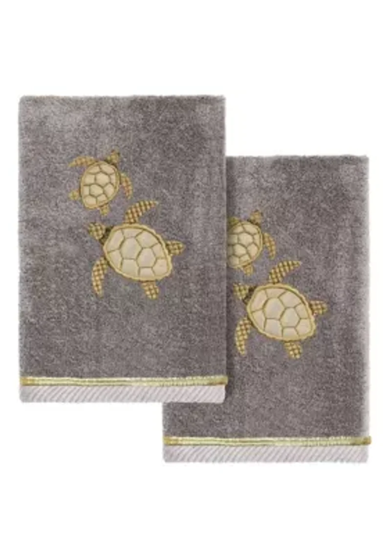 TORTUGA 2PC Embellished Hand Towel Set