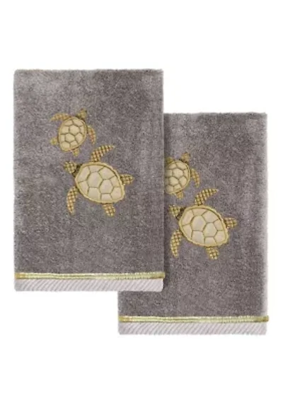 TORTUGA 2PC Embellished Hand Towel Set