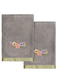 VERANO 2PC Embellished Bath Towel Set