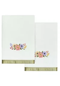 VERANO 2PC Embellished Bath Towel Set