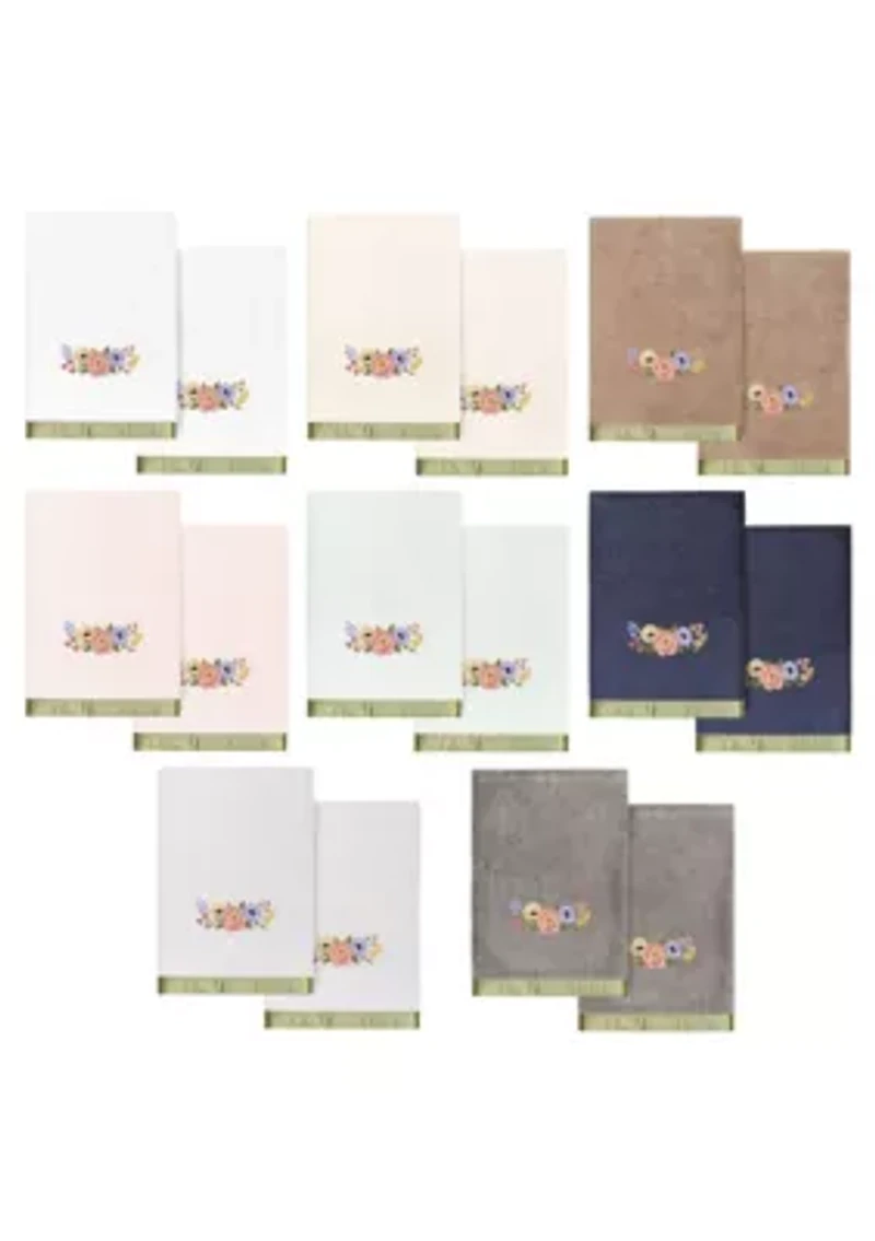 VERANO 2PC Embellished Bath Towel Set